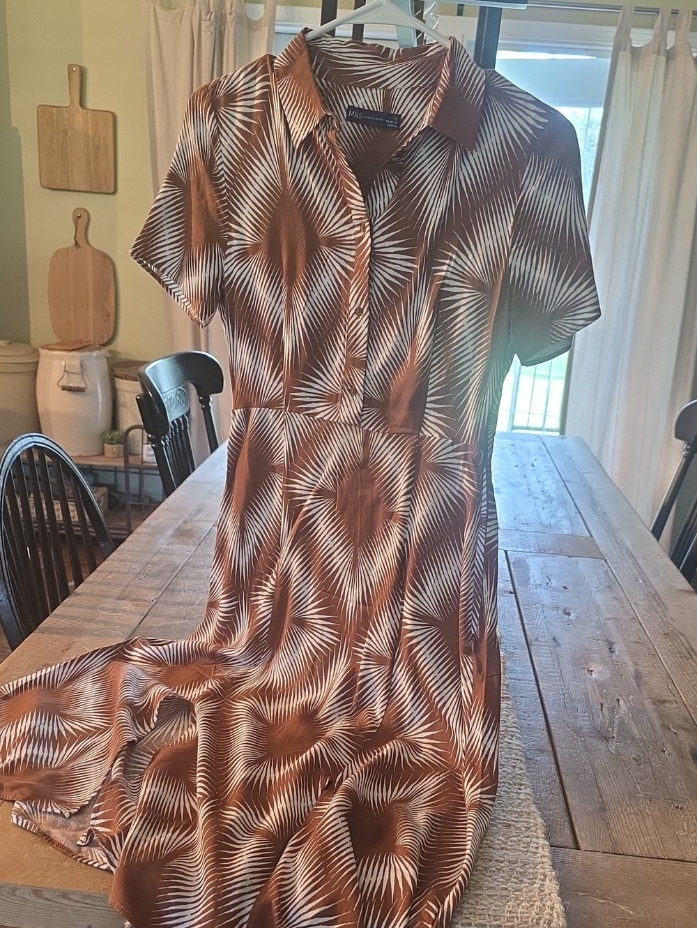 Gorgeous M&S Collection viscose shirt dress 6